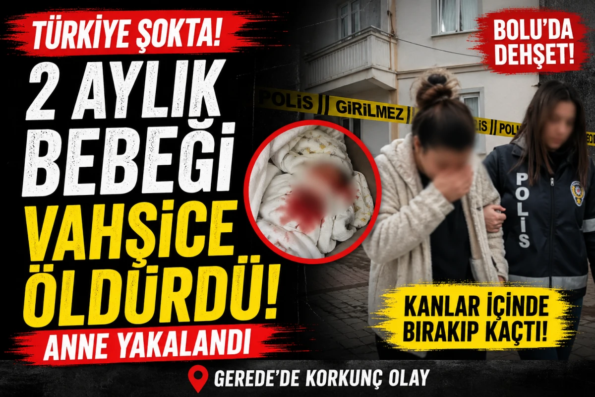 Bolu&rsquo;da Evde Dehşet! 2 Aylık Bebeğini &ouml;ld&uuml;rd&uuml;