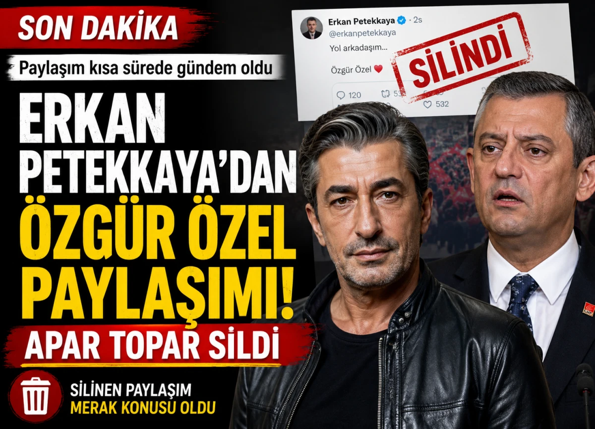 Erkan Petekkaya'dan &Ouml;zg&uuml;r &Ouml;zel paylaşımı! Apar topar sildi