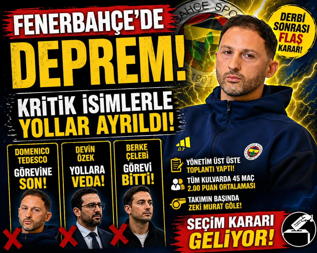 Fenerbah&ccedil;e&rsquo;de Deprem! Kritik İsimlerle Yollar Ayrıldı