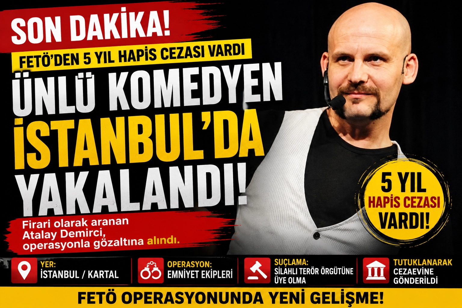 Firari Olarak Aranıyordu! &Uuml;nl&uuml; Komedyen İstanbul&rsquo;da Yakalandı