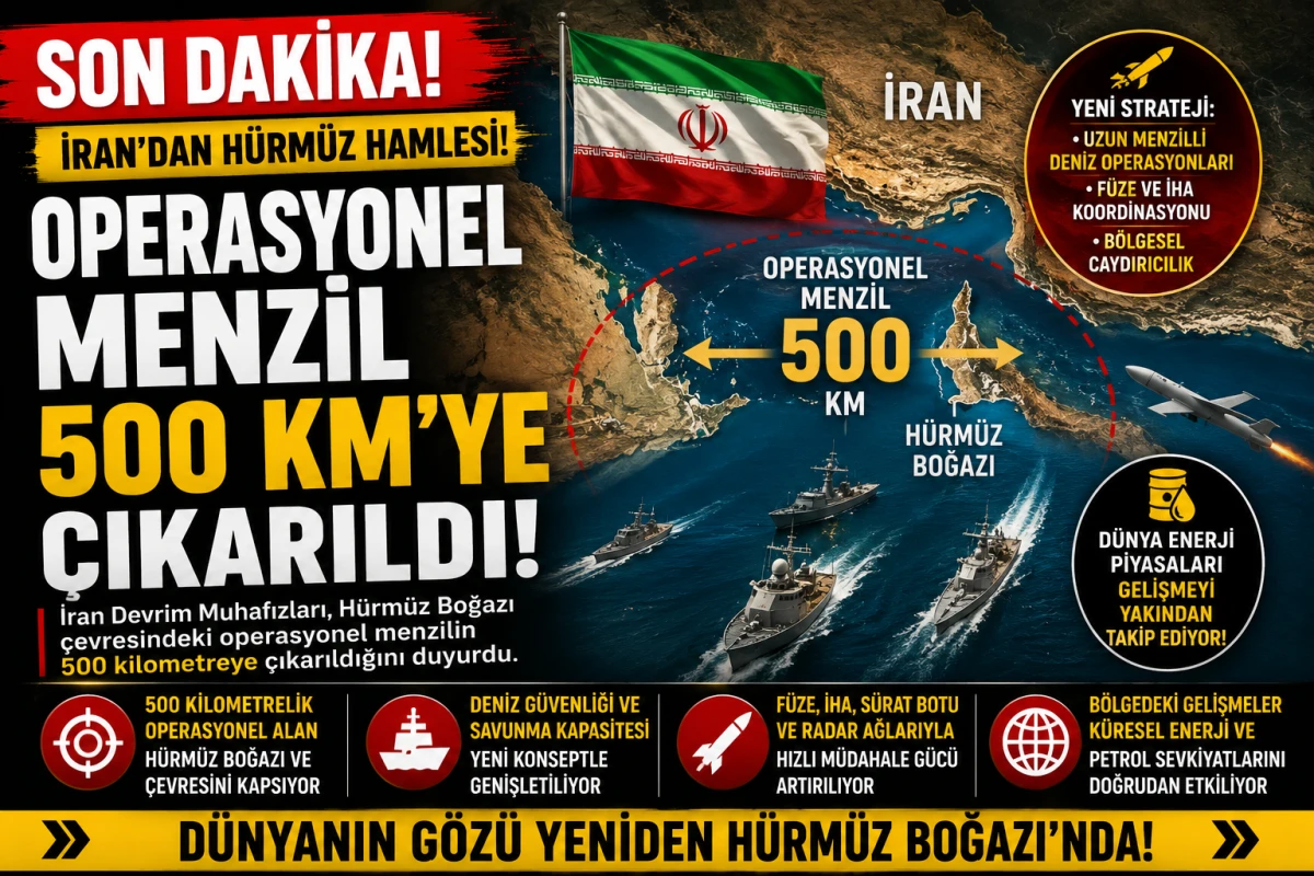 İran&rsquo;dan H&uuml;rm&uuml;z Hamlesi! Operasyonel Menzil 500 Kilometreye &Ccedil;ıkarıldı