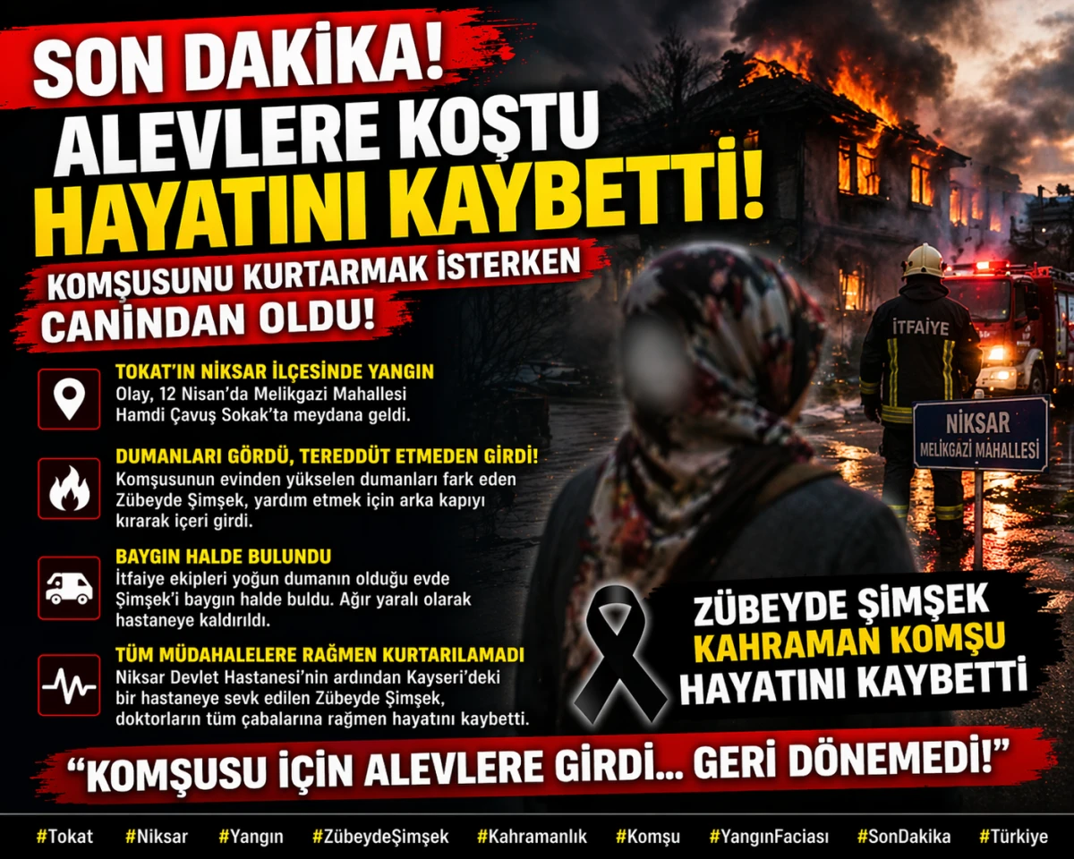 Komşusunu Kurtarmak İsterken Can Verdi!