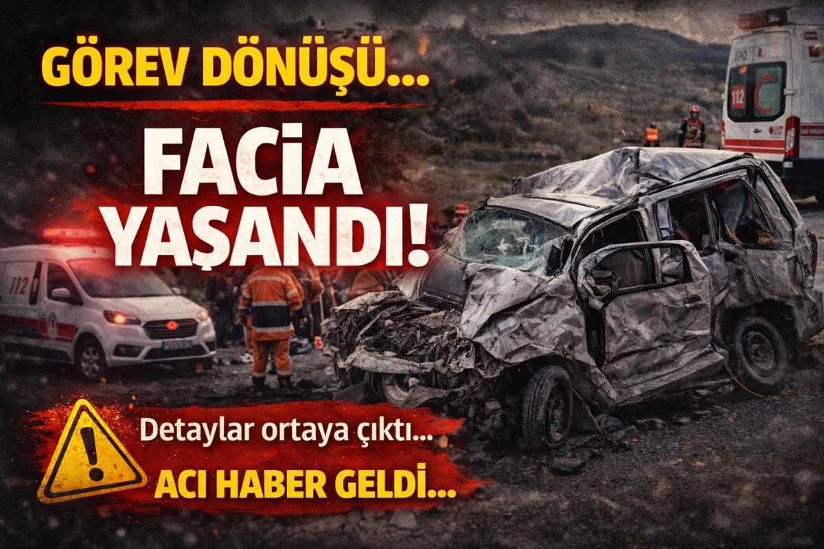 Korkun&ccedil; Kaza Kamu Personellerinden Acı Haber