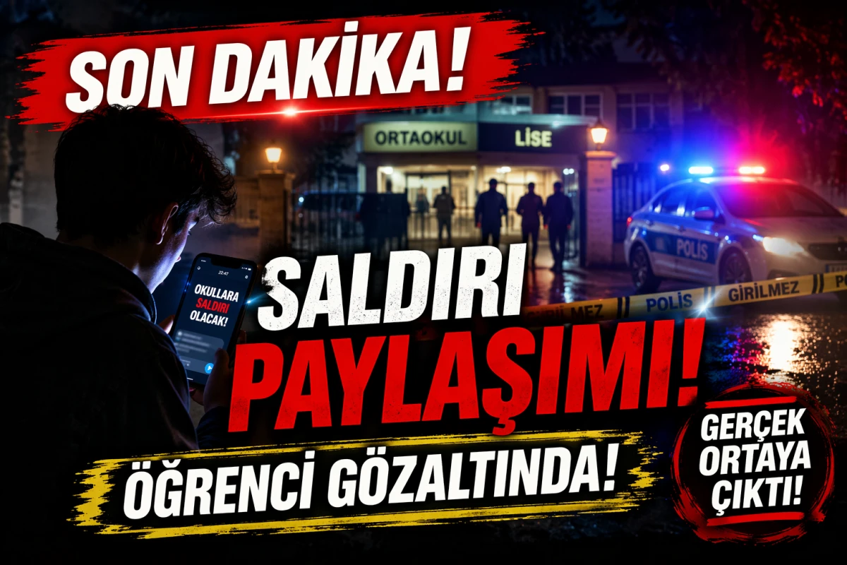 SON DAKİKA: Sivas&rsquo;ta Okullara Saldırı İddiası! Paylaşımı Yapan &Ouml;ğrenci G&ouml;zaltında.