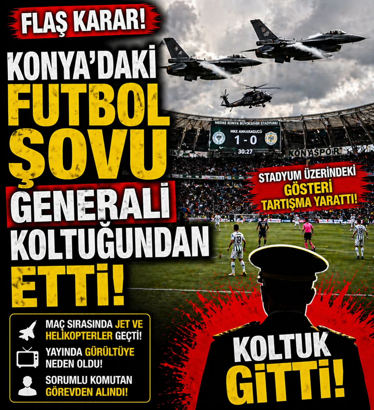 Stadyum &Uuml;st&uuml;ndeki Şov Koltuğundan Etti! Flaş Karar Geldi