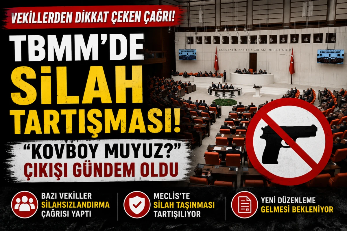 TBMM&rsquo;de Silah Tartışması! &ldquo;Kovboy muyuz?&rdquo; &Ccedil;ıkışı G&uuml;ndem Oldu